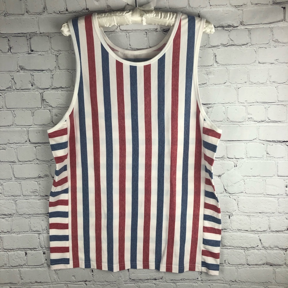 Original Use striped red white blue tank top S
